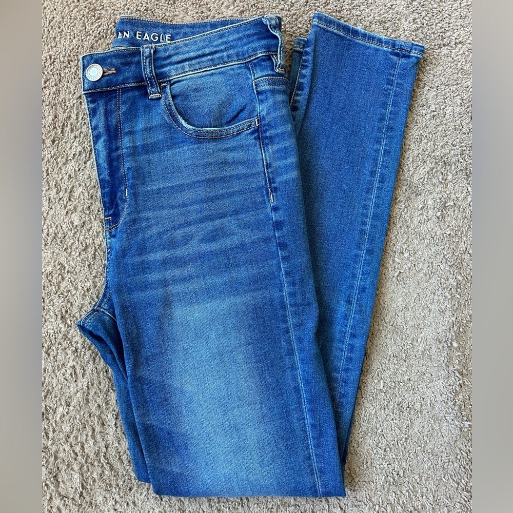 American Eagle Next Level Stretch Skinny Jeans, size 12 Long.